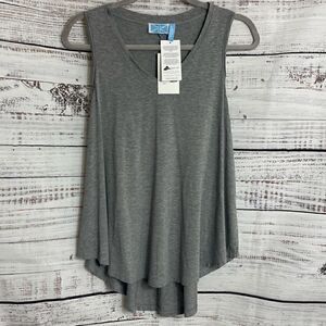 lycra Tank top Womens Large Survival heather gray light relaxed Fit New
